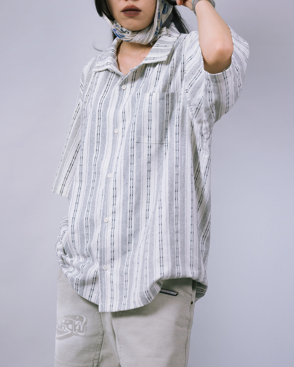 2025 GOKURAKU Half Sleeve Shirt – Street Meets Nostalgia Striped Edition