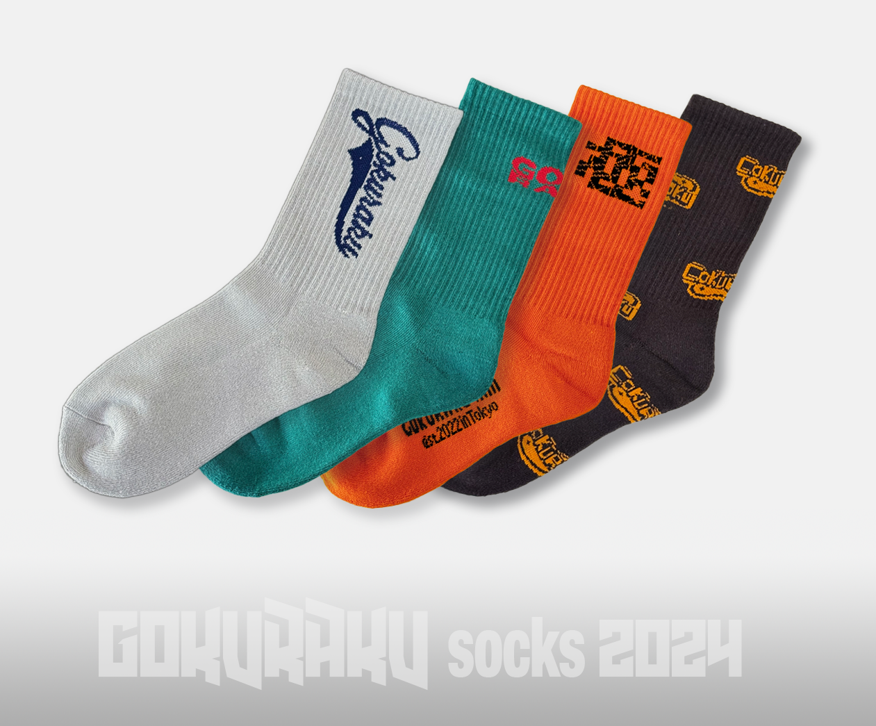 Gokuraku Socks 2024four-colour