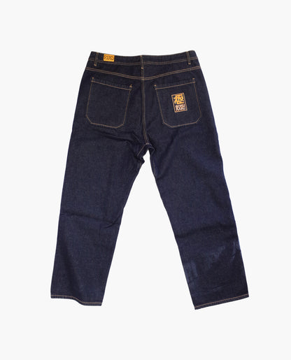 GOKURAKU LOGO EMBROIDERY -LOOSE FIT JEANS